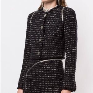 Alexander wang cropped tweed jacket